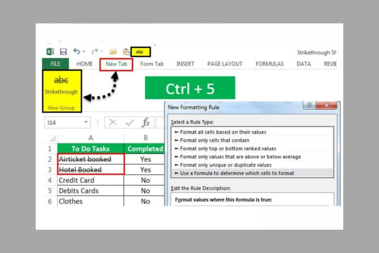 Strikethrough Shortcut